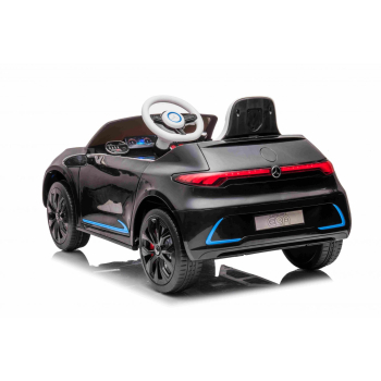 Mercedes Benz AMG EQA dla dzieci Czarny + Pilot + 5-punktowe pasy + EVA + Wyświetlacz MP3 + LED